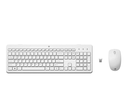 Zestaw (Mysz + Klawiatura) HP 230 Wireless Mouse + Keyboard Combo (Biały) 3L1F0AA